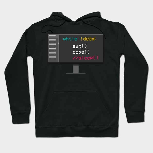 Eat Code Sleep Coder Software Engineer App Developer Hoodie by Gufbox